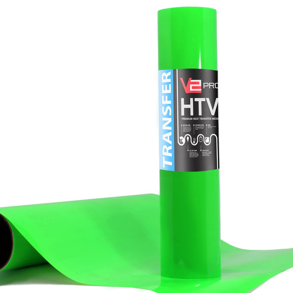 V2 Pro Fluorescent Green Heat Transfer Film - The VViViD Vinyl Wrap Shop