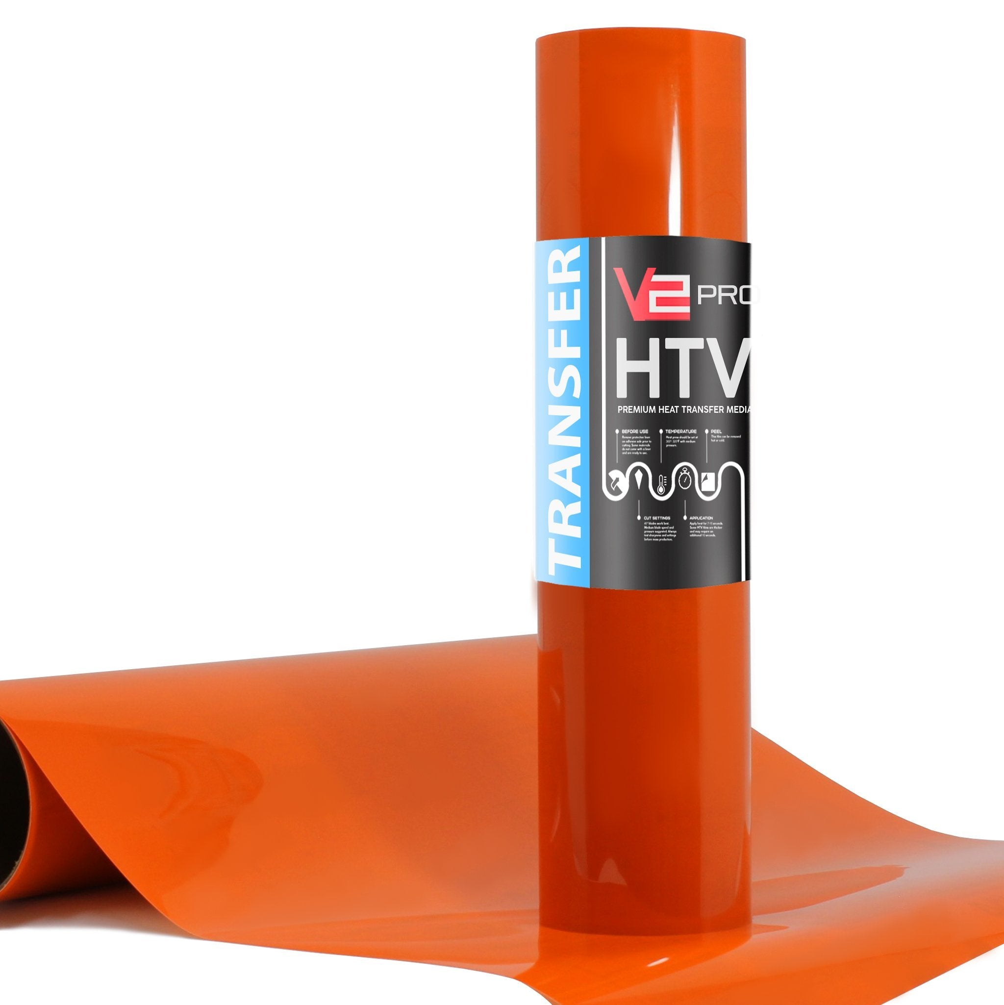 V2 Pro Orange Heat Transfer Film - The VViViD Vinyl Wrap Shop