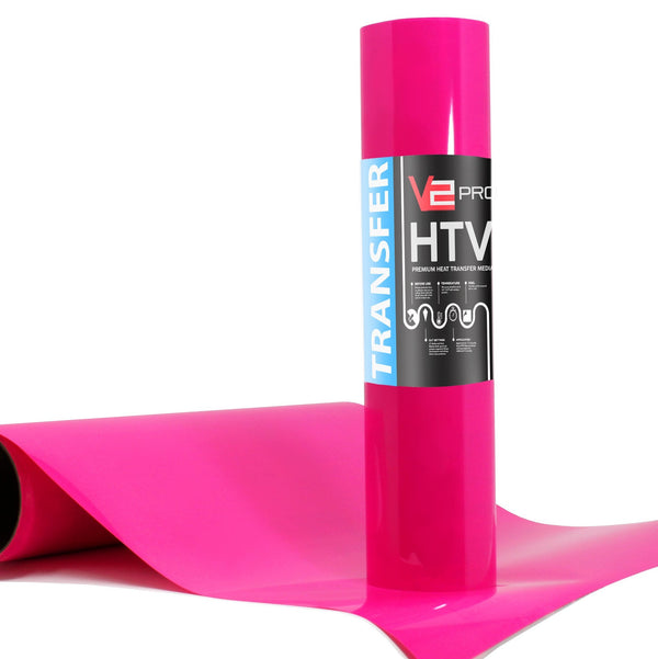 V2 Pro Fluorescent Pink Heat Transfer Film - The VViViD Vinyl Wrap Shop