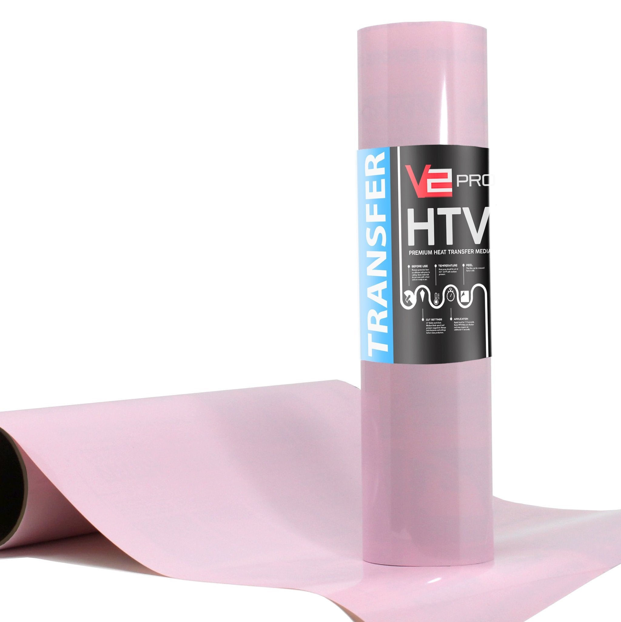 V2 Pro Light Pink Heat Transfer Film - The VViViD Vinyl Wrap Shop