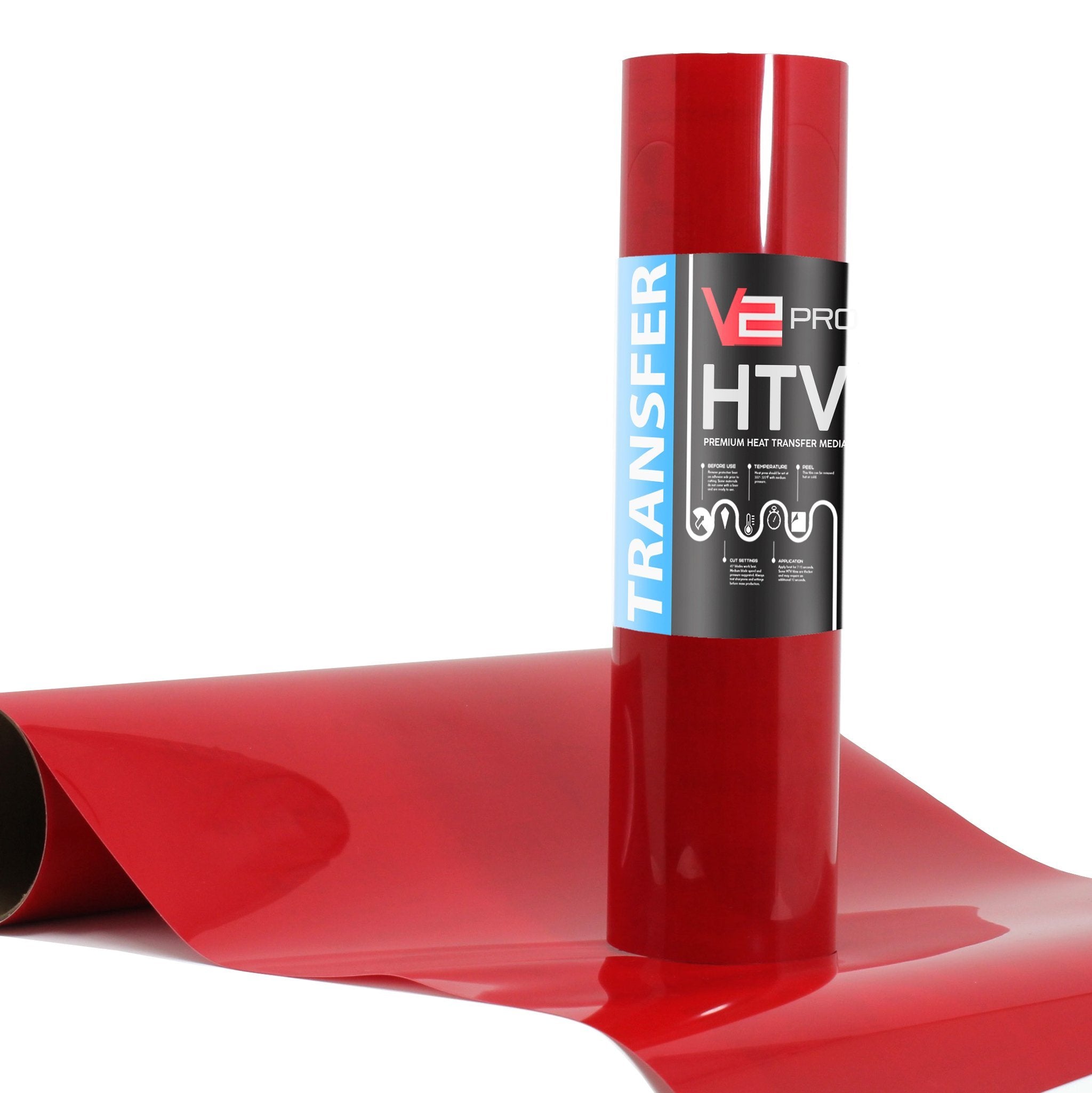 V2 Pro Red Heat Transfer Film - The VViViD Vinyl Wrap Shop
