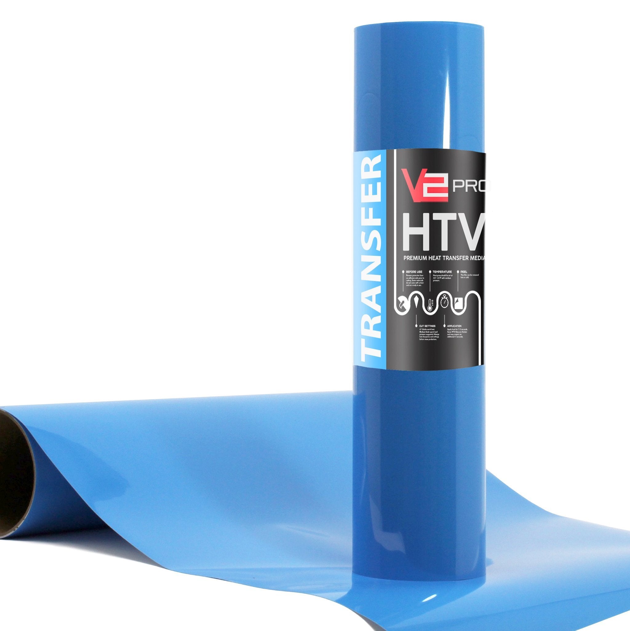 V2 Pro Sky Blue Heat Transfer Film - The VViViD Vinyl Wrap Shop