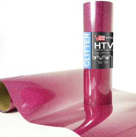 V2 Pro Hyper Pink Glitter Heat Transfer Film