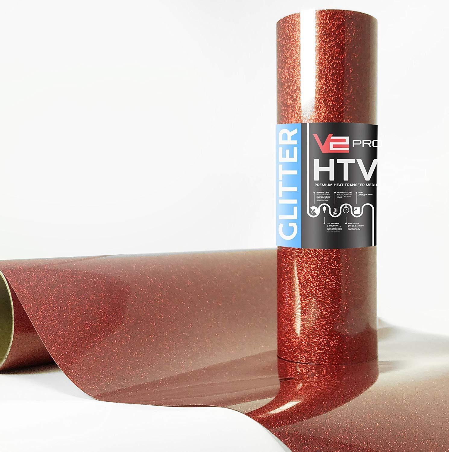 V2 Pro Hyper Pink Glitter Heat Transfer Film, VViViD
