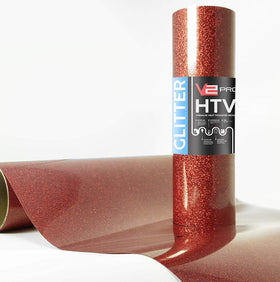 V2 Pro Hyper Red Glitter Heat Transfer Film