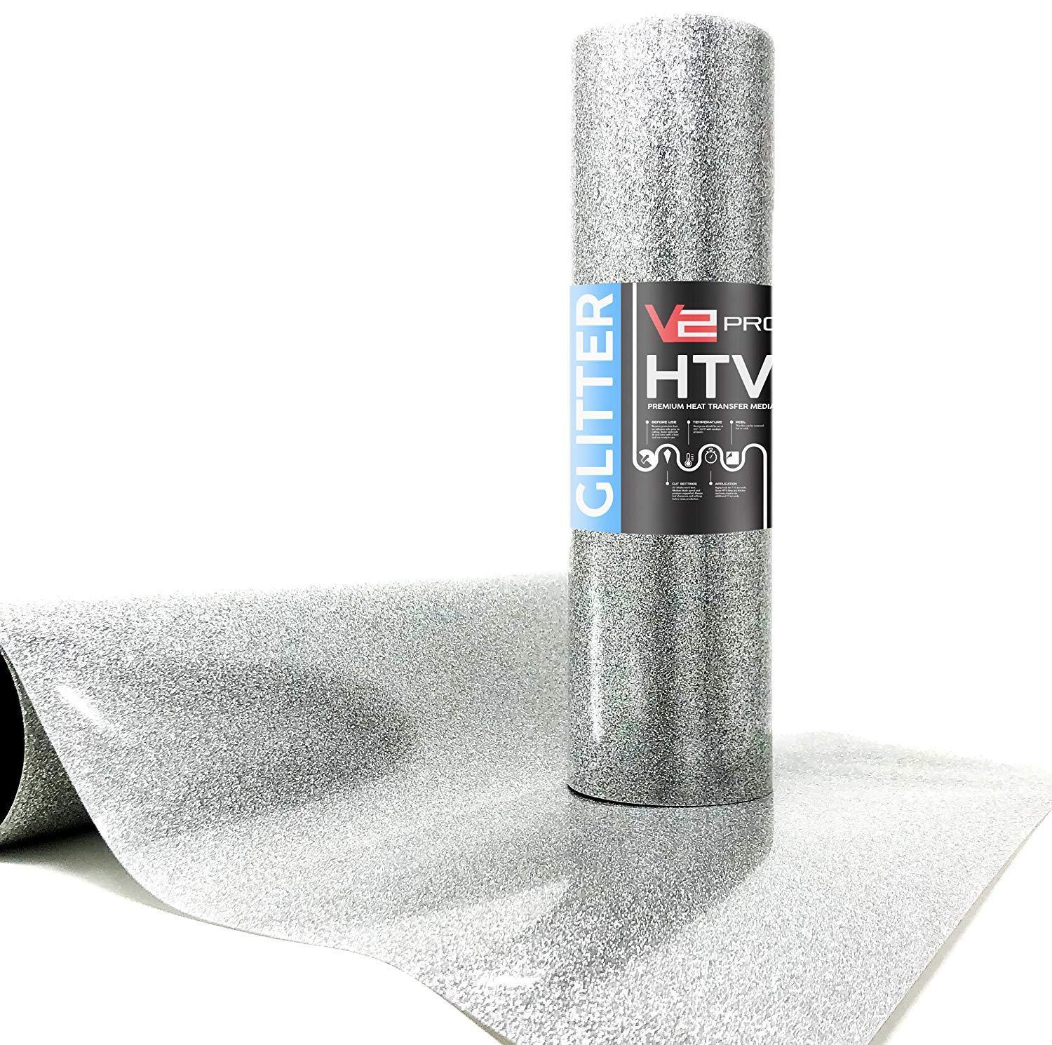 GLT-090 Silver Glitter HTV