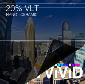 VViViD OPTIC Nano Ceramic Window Tint 20% VLT
