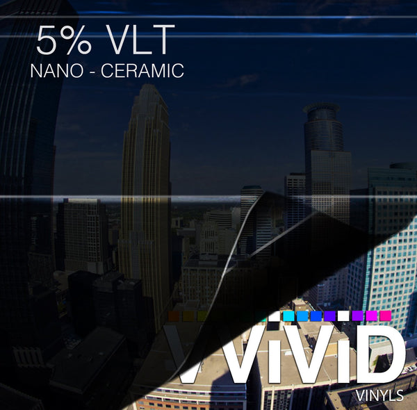 VViViD OPTIC Nano Ceramic Window Tint 5% VLT - The VViViD Vinyl Wrap Shop