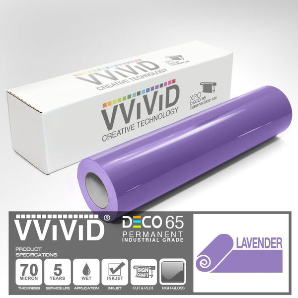 DECO65 Gloss Lavender Permanent Craft Film - The VViViD Vinyl Wrap Shop