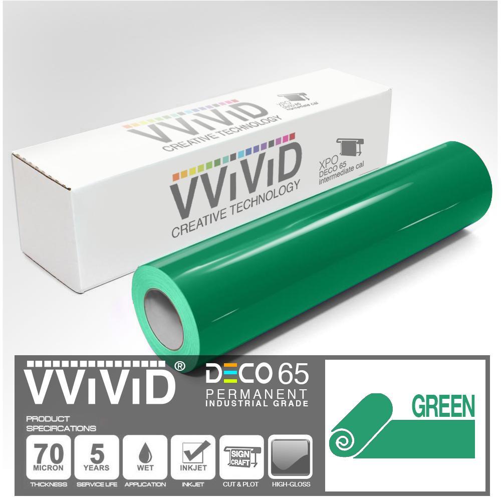 DECO65 Gloss Green Permanent Craft Film - The VViViD Vinyl Wrap Shop