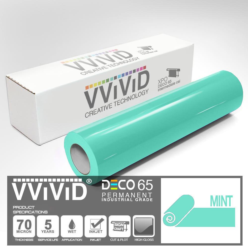 DECO65 Gloss Mint Permanent Craft Film - The VViViD Vinyl Wrap Shop