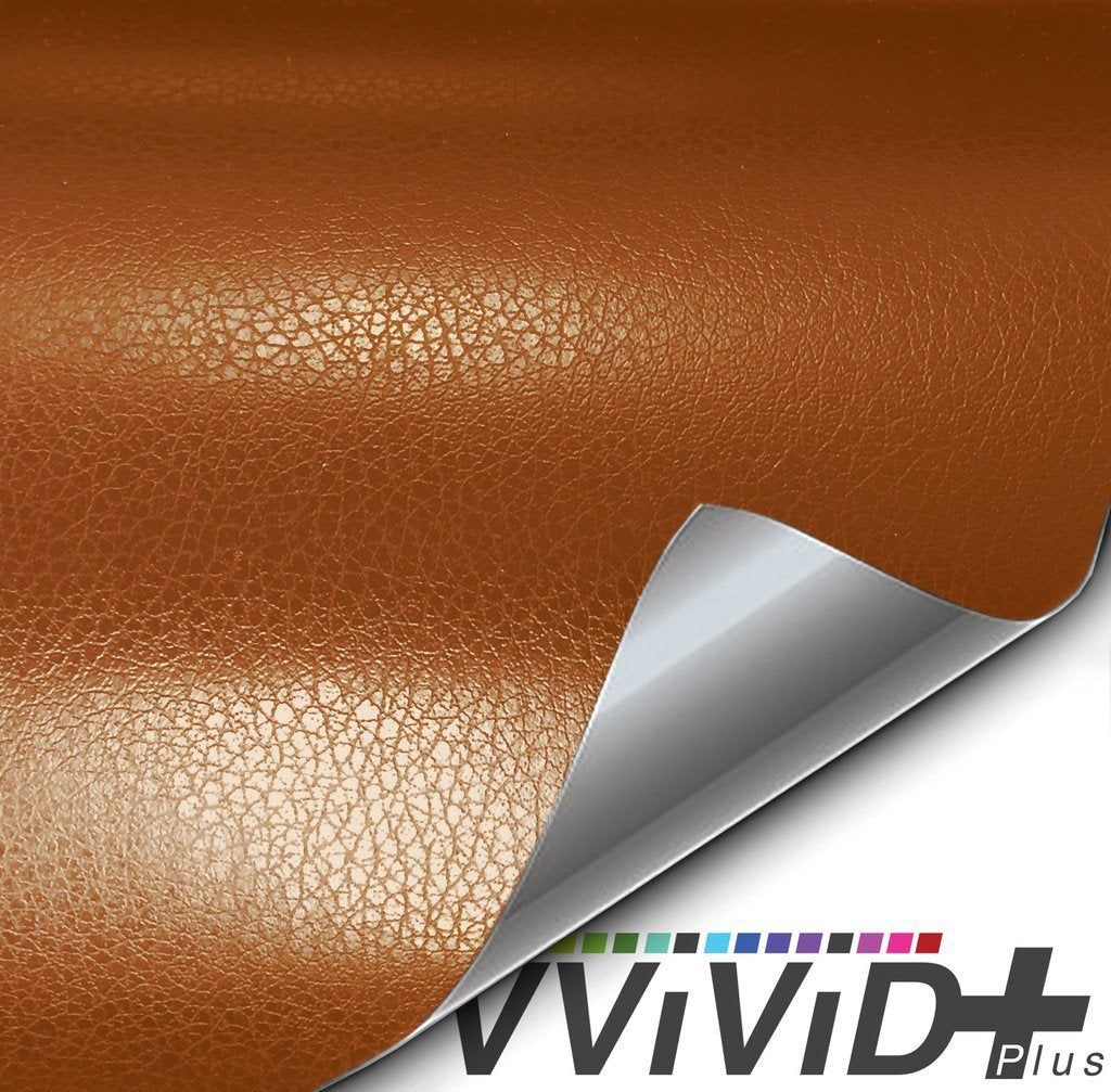 VViViD+ Classic Brown Fine Grain Leather - The VViViD Vinyl Wrap Shop
