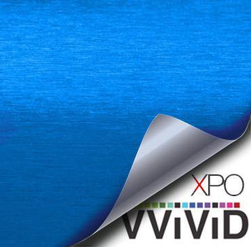 Metallic Blue Brushed Steel - The VViViD Vinyl Wrap Shop