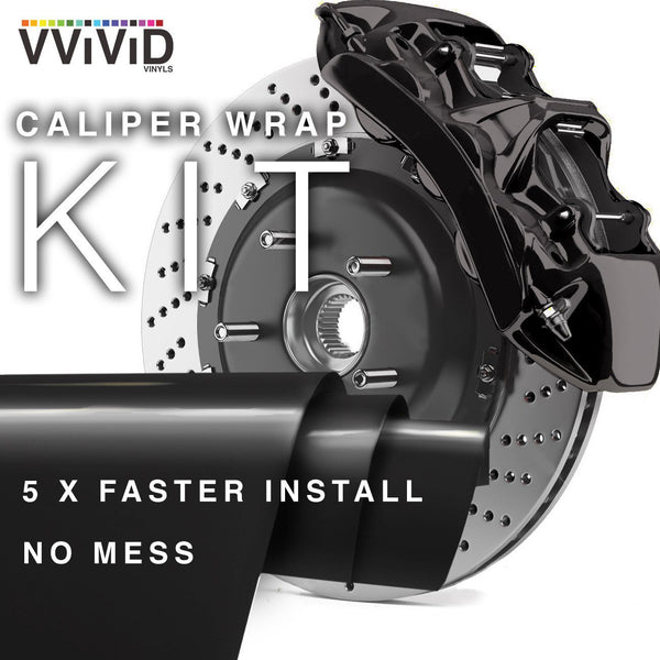 VViViD Black Enamel Caliper Wrap - The VViViD Vinyl Wrap Shop