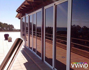 Bronze One-Way Mirror Finish Window Privacy Vinyl - The VViViD Vinyl Wrap Shop