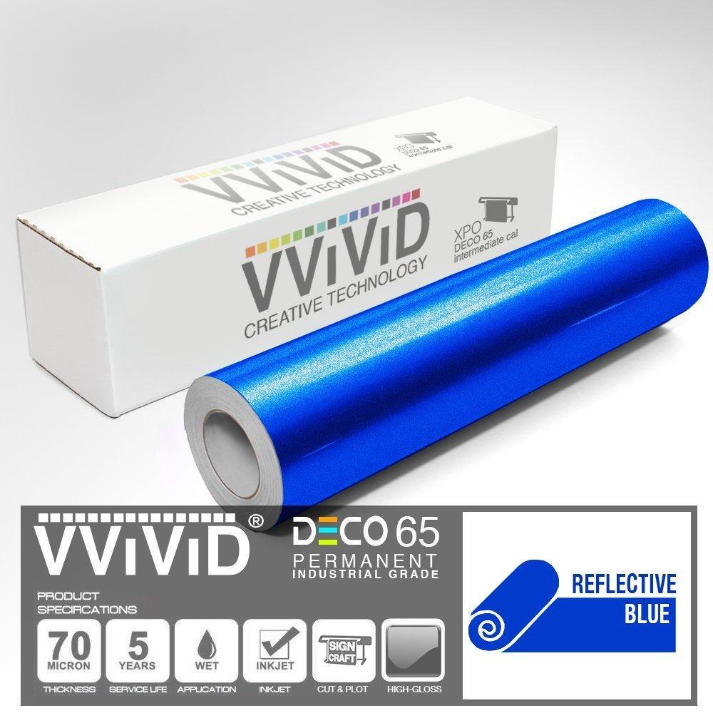 VViViD Brilliant Blue Gloss DECO65 Permanent Adhesive Craft Vinyl for  Cricut, Silhouette & Cameo (11.8 x 7ft Roll)