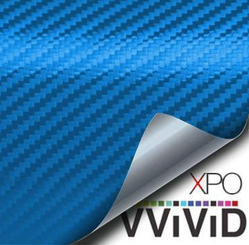 Metallic Blue Dry Carbon - The VViViD Vinyl Wrap Shop