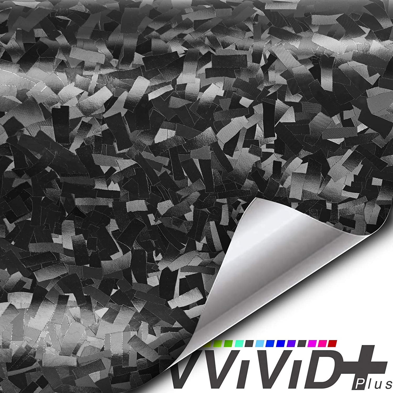 Black Satin Chrome Conformable Stretch Vinyl Wrap Roll with VViViD XPO