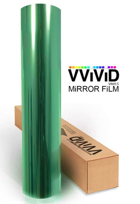 Green One-Way Mirror Finish Window Privacy Vinyl