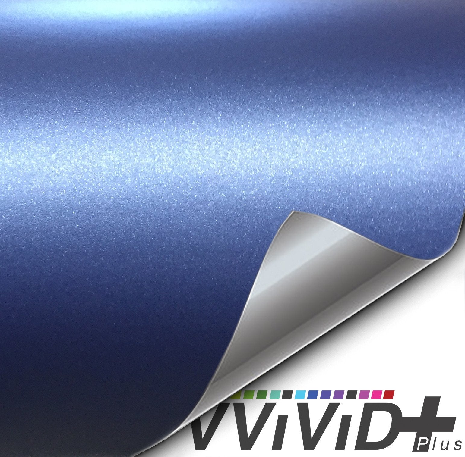 Midnight light dark metallic blue car vinyl wrap - Color shift wrap