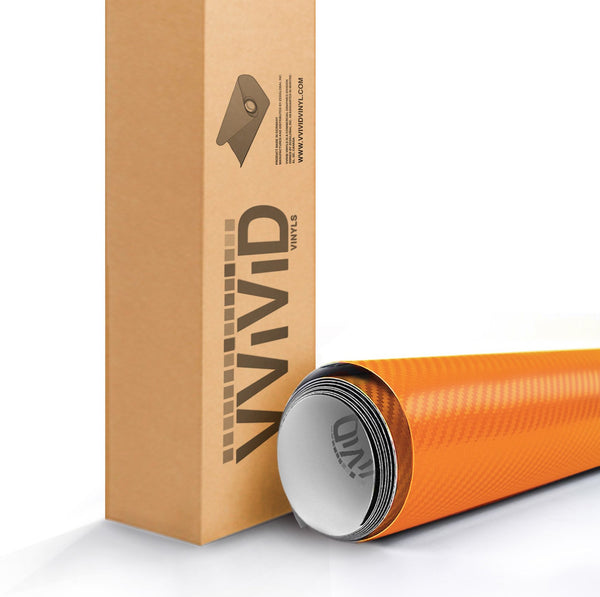 Orange Dry Carbon Architectural ( interior use only ) - The VViViD Vinyl Wrap Shop