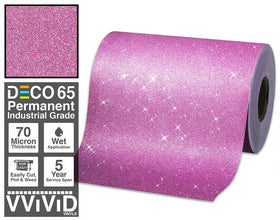 Deco65 Pink Glitter Craft Vinyl