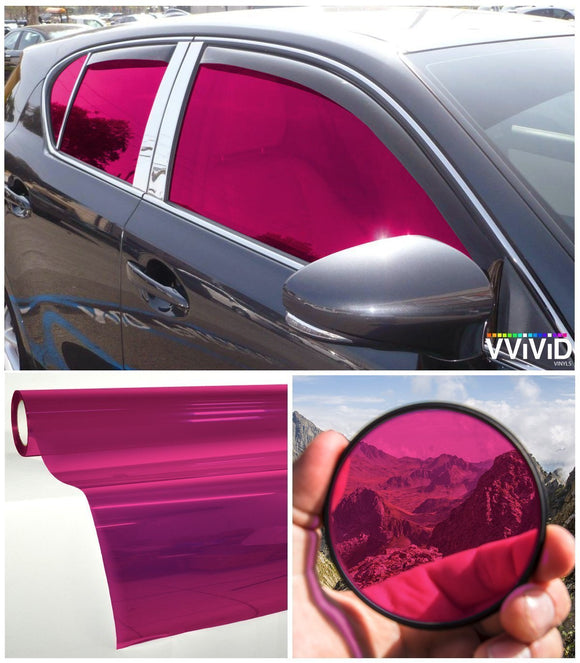 VViViD Pink Transparent Window Tint - The VViViD Vinyl Wrap Shop
