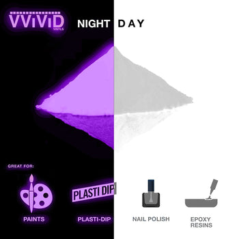 Prisma65 Purple Glow In The Dark Pigment Powder 30g (MCF) [Faster Shipping] - The VViViD Vinyl Wrap Shop
