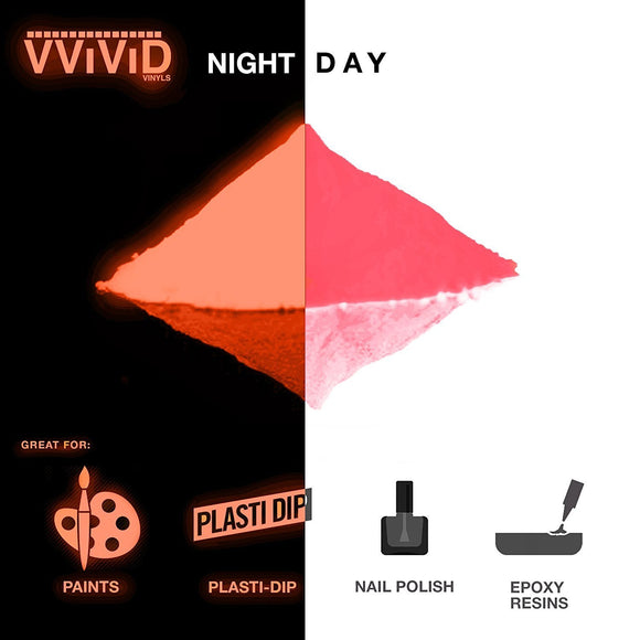 Prisma65 Red Glow In The Dark Pigment Powder 30g (MCF) - The VViViD Vinyl Wrap Shop