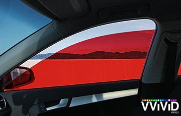 VViViD Red Transparent Window Tint - The VViViD Vinyl Wrap Shop