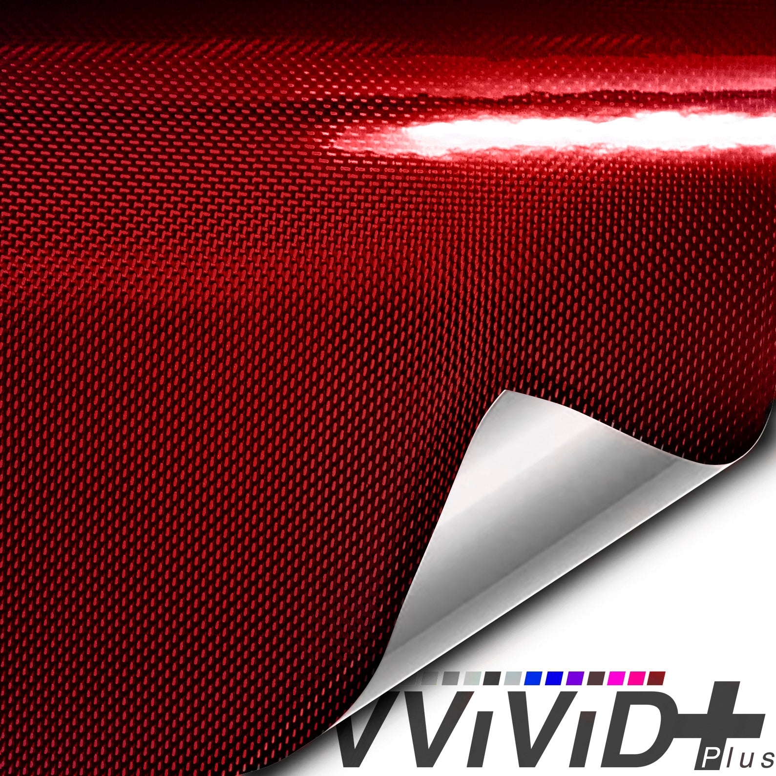 VVIVID+ Holographic Weave Red Gloss - The VViViD Vinyl Wrap Shop