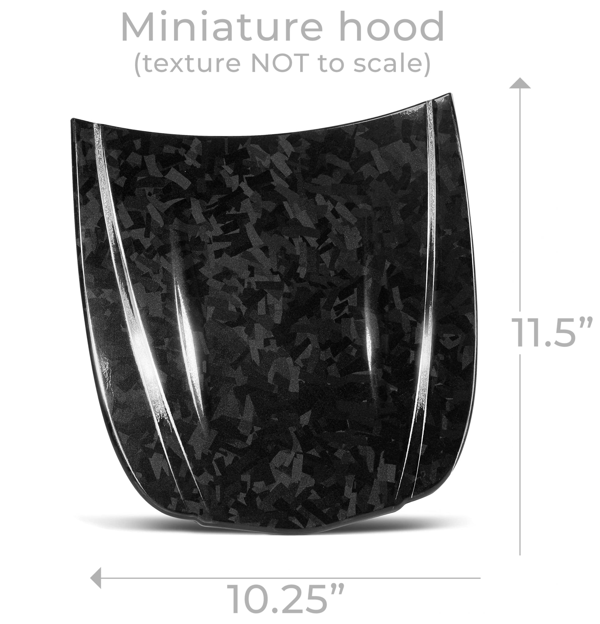 PET Marble Forged Carbon Fiber Textured Gloss Black Vinyl Wrap