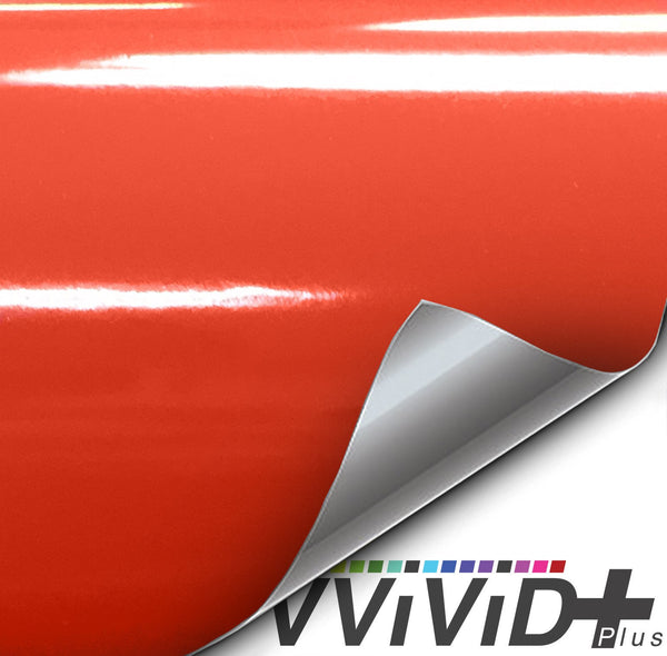 VViViD+ Gloss Arancio Argos (Lamborghini Red-Orange) - The VViViD Vinyl Wrap Shop
